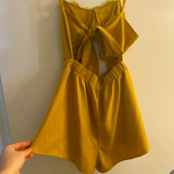Shein Branded Yellow Romper